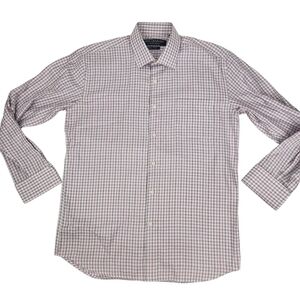 English Laundry John Lennon Men's Button Down Shirt Black Pink Size M Long Sleev
